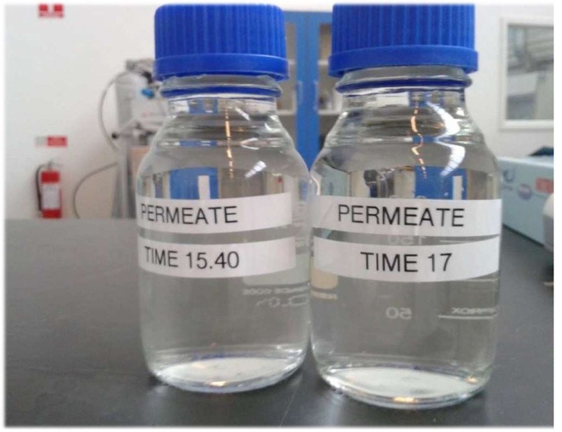 CLEAN PERMEATE SAMPLE